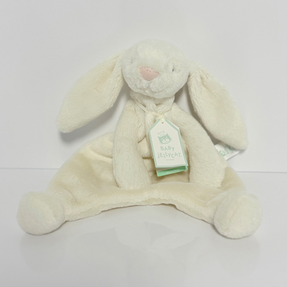Baby Jellycat London Bashful Bunny Soother Cream Recycled Fibers RETIRED